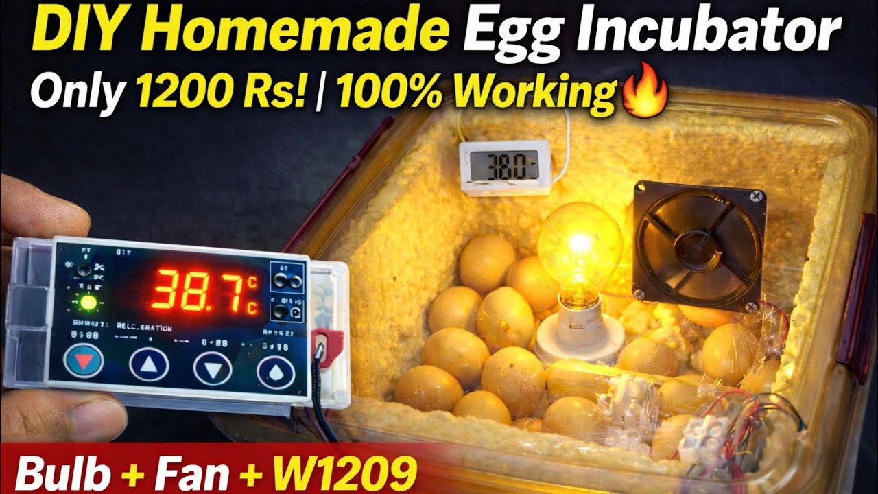 DIY Homemade Egg Incubator – Only 1200 Rs! | 100% Working@ZHPETS55 