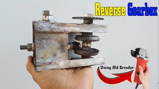 Build a REVERSE GEARBOX using Old Grinder (Project electric car)