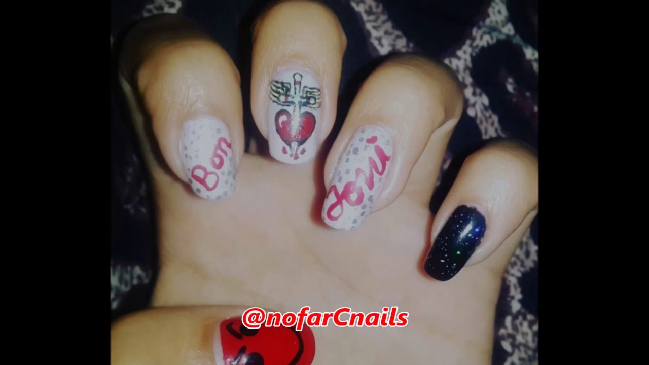 2. Rockstar Nails: Bon Jovi Inspired Nail Art - wide 9