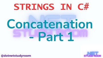 String Concatenation in C#   Part 1