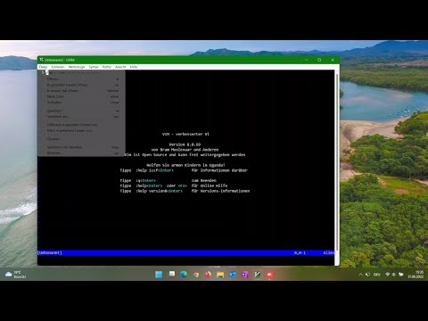 using gvim on