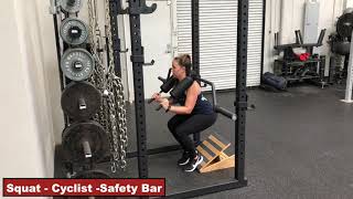 Squat - Cyclist - Safety Bar | GRF Exercise Database