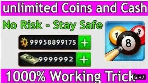 8 Ball Pool unlimited Coins and Cash 1000% Working Method