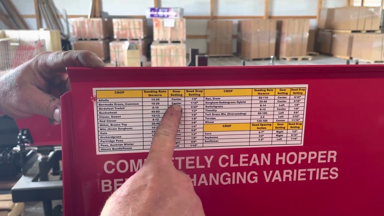 Ol’ Buck shows us how to set the gear box on a Kasco Versa Seed Drill