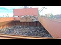 Loading of metal scrap on ship