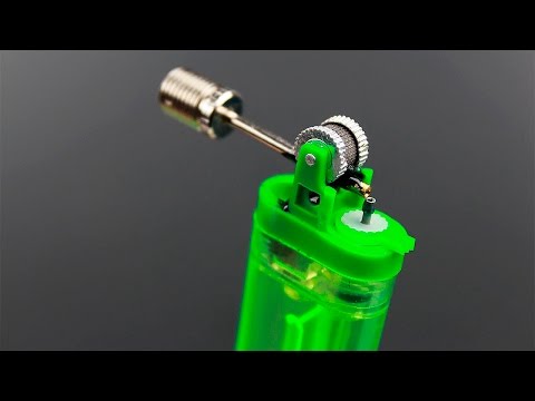 Cool idea about a DIY airbrush from a lighter
