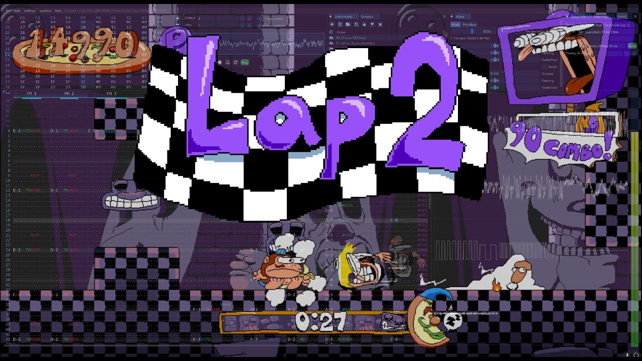 Pizza Tower ~ The Death that I Deservioli (YM2612 + SN76489 Arrangement)