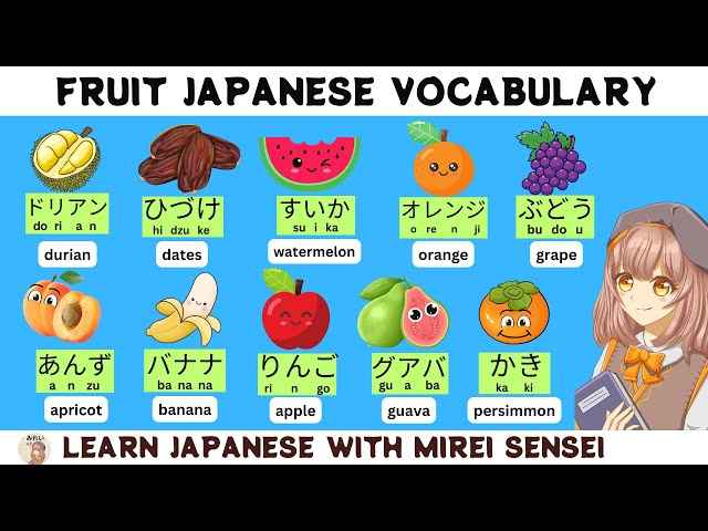 40+ Fruit Names in Japanese | Vocabulary with Pictures | Learn