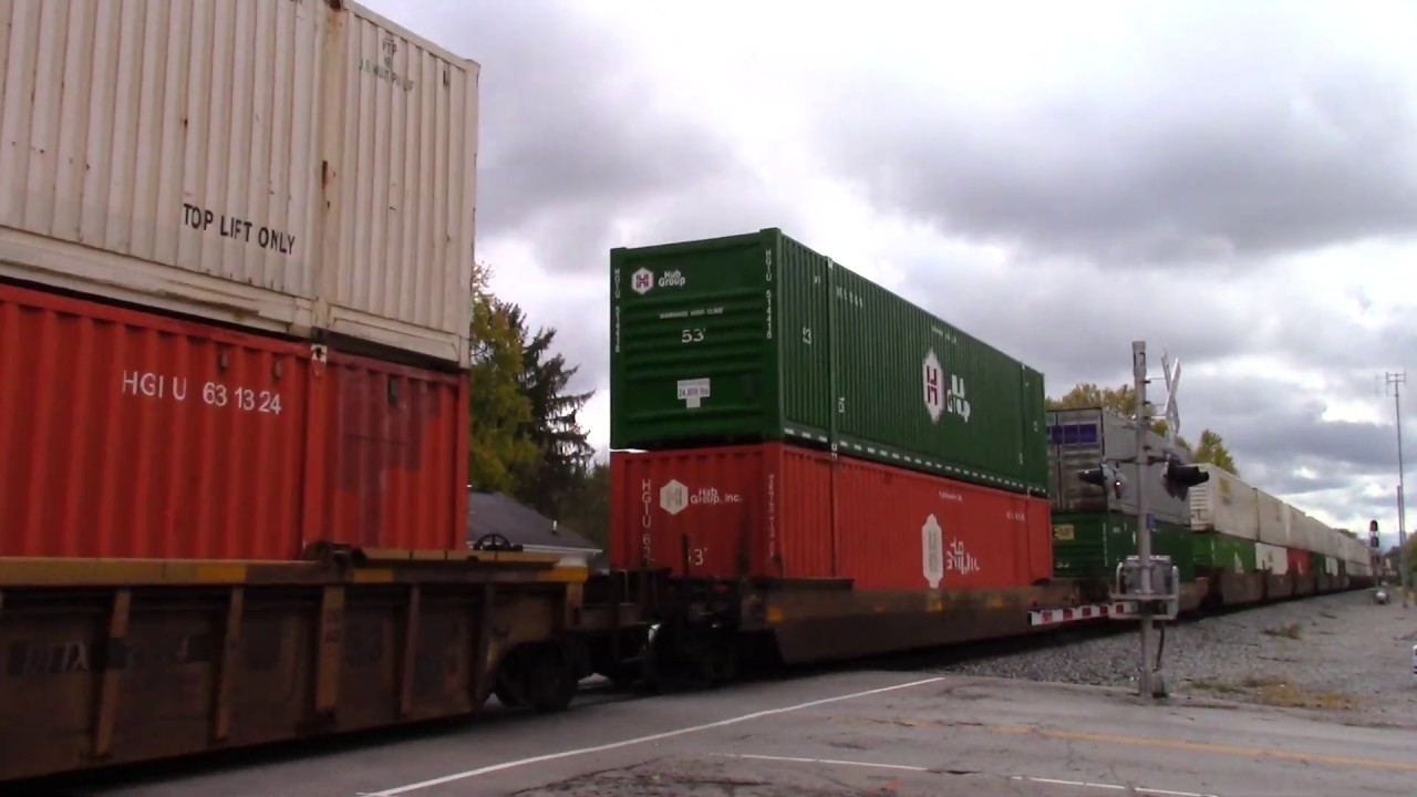 UNION PACIFIC UP GE AC45CCTE Northbound Intermodal Container on the Norfolk Southern Line