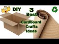 DIY - 3 Most Liked Ideas From Cardboard - Cardboard Crafts - best out of waste