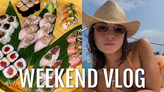 VLOG: weekend in Chicago, boat day, grwm, etc!