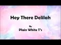 Plain white ts  hey there delilah lyrics