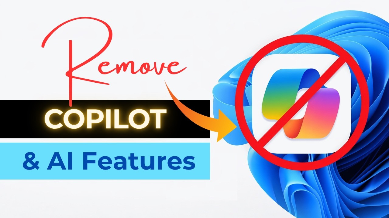 How to Remove Copilot & AI Features in Windows 11 (2026) | Disable AI ...