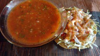 Salsa Botanera/casera para tostadas de Cueritos Duros, Totopos y frituras Deliciosa, Fácil y Rapida