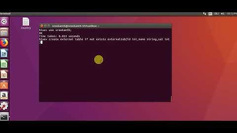 How to Create External Table in Hive
