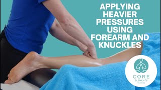 Applying Heavier Pressure with Forearm and Knuckles - Sports Massage screenshot 5