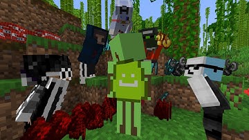 Minecraft Random Item Challenge VS 5 Hunters