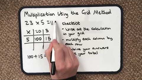 How to multiply 1 and 2-digit numbers using the grid method (ages 8-12 years)