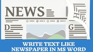 Writing paragraphs like newspaper in MS Word | Columns | DropCap in MS word
