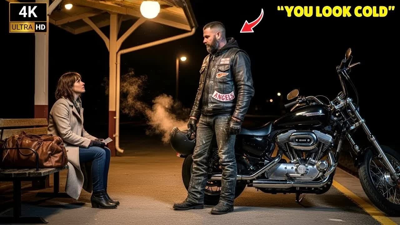 Sie verpasste den letzten Zug – dann hielt ein Hells Angels Biker an und sagte： Jetzt bist du si