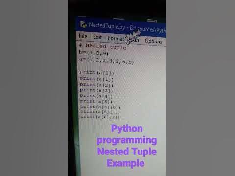 python programming nested tuple code example udahran - YouTube