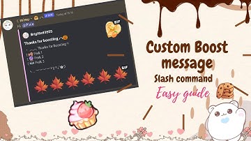 ˚ ༘♡ ⋆｡˚ How to setup a custom boost message with mimu | slash commands | Easy