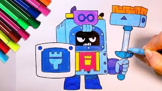 Brawl Stars coloring page | bright battle | computer game | screenshot 2