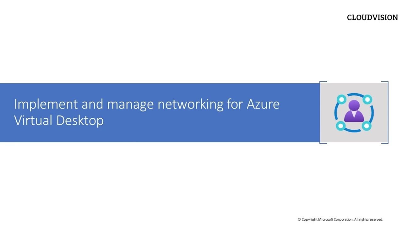 Manage networking for Azure Virtual Desktop