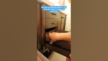How to Remove a Drawer with a Slide Track! Quick and Easy!