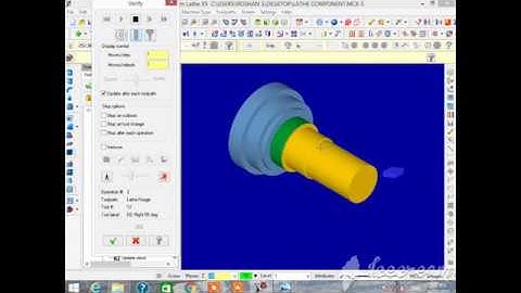 MasterCAM //lathe operation//facing //turning //threading //drilling //boring // 2018