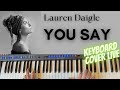 You say lauren daigle cover played live by pedro eleuterio with yamaha genos