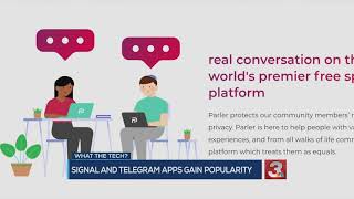 Encrypted messaging apps downloaded by millions of people after Parler's demise screenshot 2