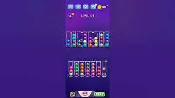 Ball Sort Level 133 Puzzle Color Sort Tatem Games Inc. All levels, #ballsortpuzzle