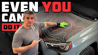How to wrap a 4runner hood