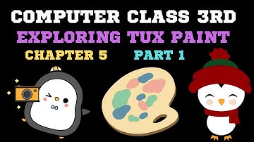 COMPUTER || CLASS 3 || CHAPTER 5 || EXPLORING TUX PAINT || PART 1