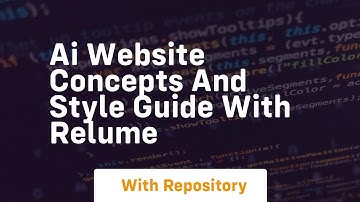 Ai website concepts and style guide with relume