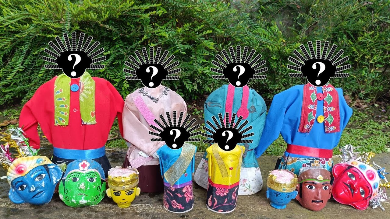 Wow Banyak Ondel-ondel Tanpa Kepala, Ayo Cari Kepala Ondel-ondel Kumpulkan Lalu Pasangkan