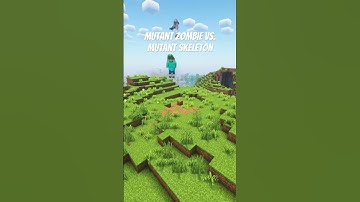 Mutant Zombie vs Mutant Skeleton #minecraft #battle #mutant #mod