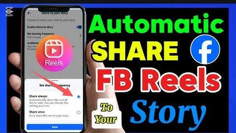 How to automatically share Facebook reels and videos to your facebook story / Tutorial