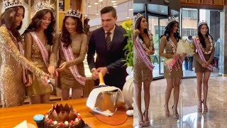 Femina Miss India 2023 Trio Had Small Celebration At Novotel Mumbai International airport