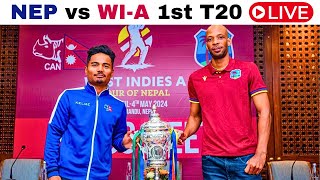 🔴LIVE: Nepal vs West Indies A live | NEP vs WI-A live match today | NEP vs WI live | NEP vs WIA live screenshot 2