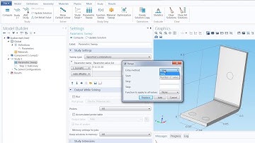 How to Perform a Parametric Sweep in COMSOL Multiphysics