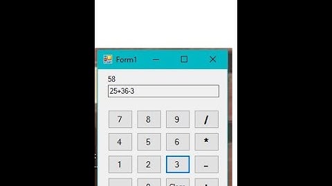C# Lecture 2,Build Calculator in Visual Studio Using C#
