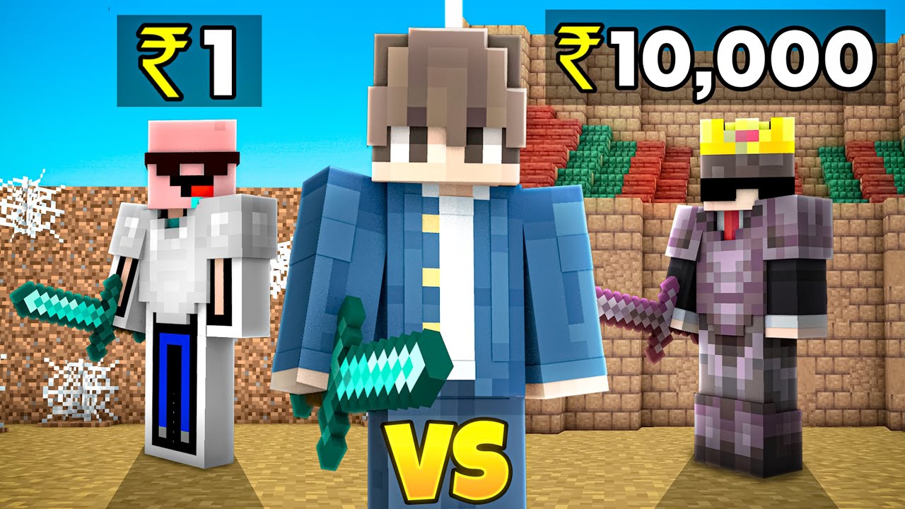 I Hired a ₹1 Vs ₹10,000 PvP Trainer and Defeated Him ft. @NizGamer