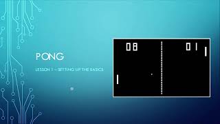 PyGame   Pong Part 1