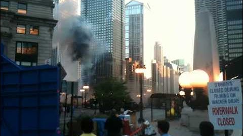 Transformers 3 - NASCARs Driving and FIRING Guns (LOUD Explosions & Flames) Chicago