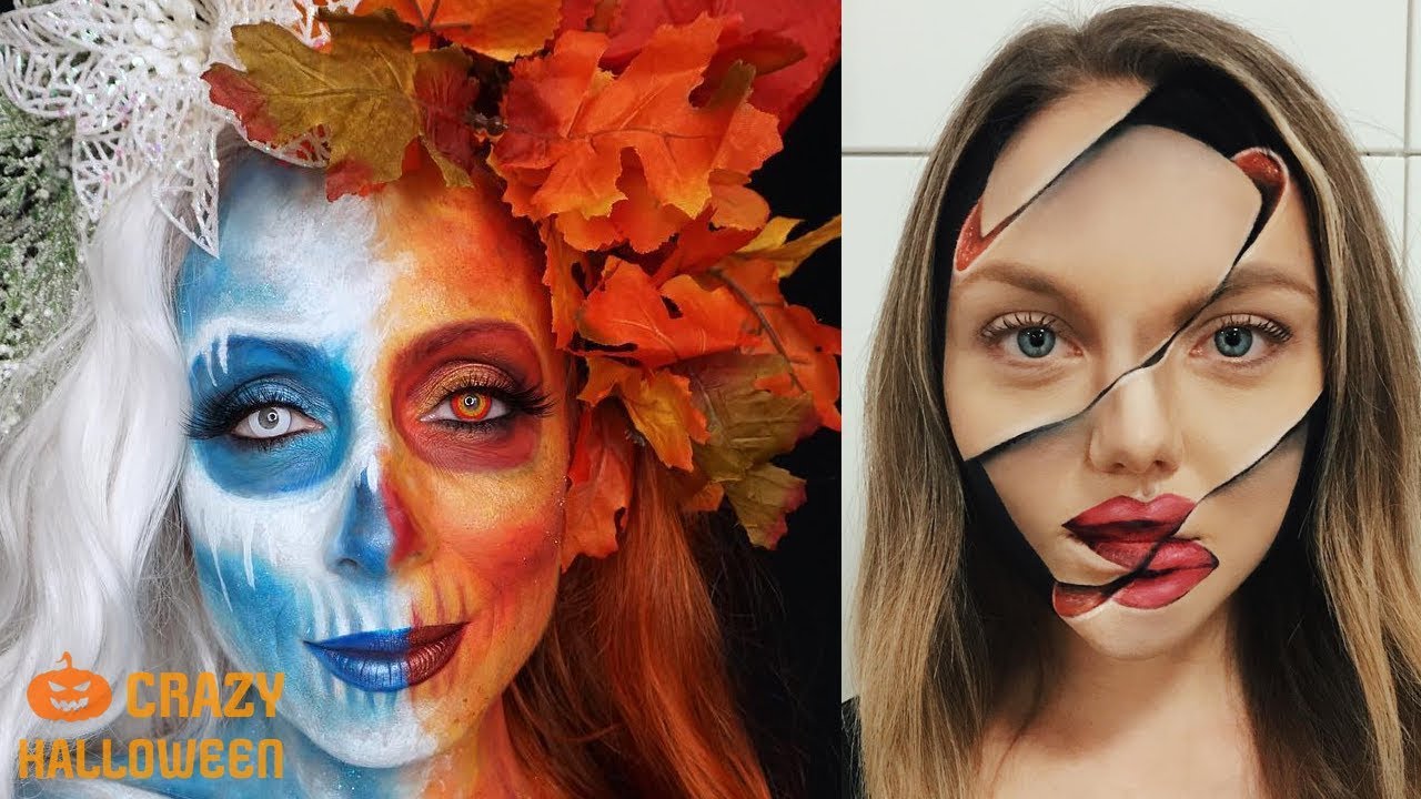 Top 10 INSANE Halloween Makeup Tutorials - CRAZY HALLOWEEN 🎃2018 - YouTube