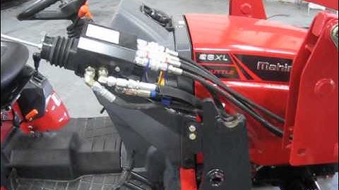 Mahindra Max 26 XL loader removal