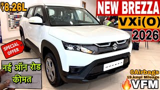 All New Maruti Suzuki Brezza Vxi O2026 Model Brezza Onroad Price Mileage Features Review Details