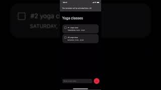 Moleskine Journey for iOs - How to use a project to schedule your yoga classes screenshot 1